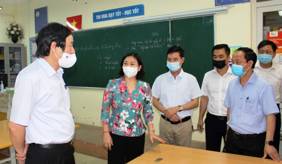 Hà Nội lập 15 đoàn kiểm tra công tác phòng, chống dịch Covid-19 của kỳ thi lớp 10 và tốt nghiệp THPT