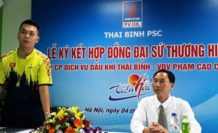 Thái Bình PSC ký hợp đồng đại sứ thương hiệu với "Hoàng tử cầu lông"