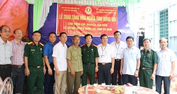 Hội CCB Tập đoàn trao nhà “Nghĩa tình đồng đội” tại Hà Nam