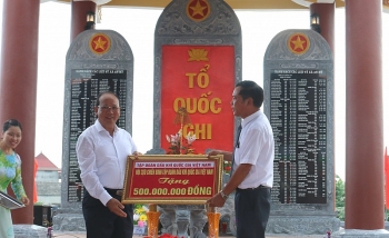 Hội CCB Tập đoàn khánh thành Đài tưởng niệm các Anh hùng liệt sĩ tại Thái Bình