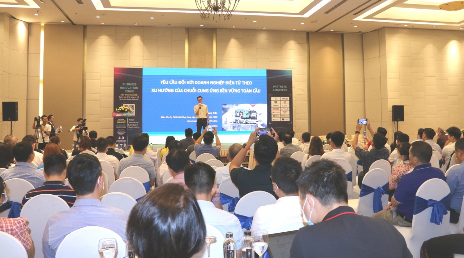 Diễn đàn Điện tử Việt Nam năm 2022: Phát triển bền vững 4.0 cho ngành điện tử