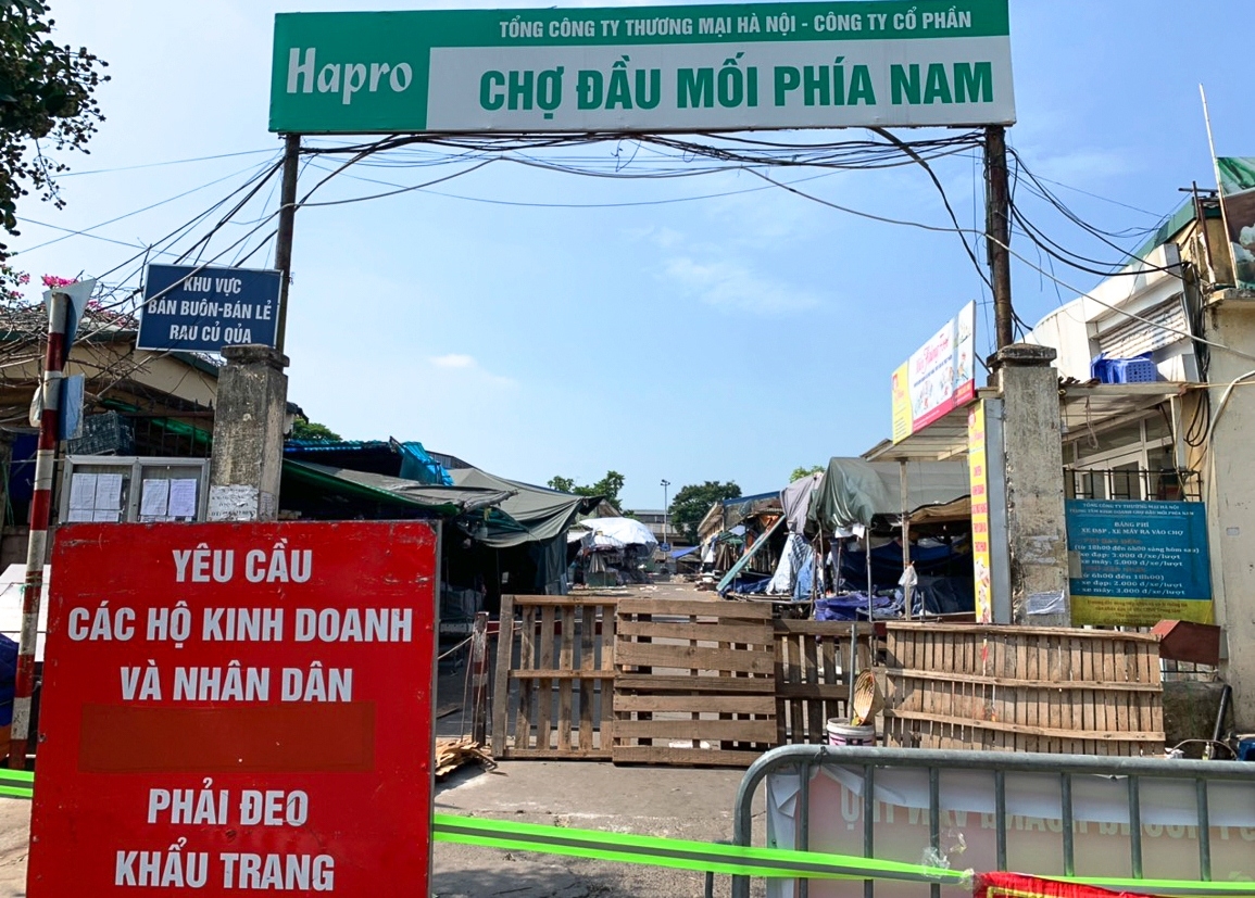 Từ 0h ngày 20/8, Hà Nội mở cửa hoạt động trở lại chợ đầu mối phía Nam