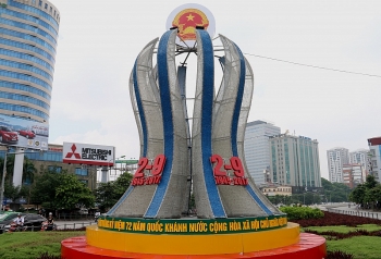 Thủ đô Hà Nội rực rỡ cờ hoa mừng ngày Quốc khánh