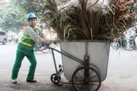 Nữ công nhân làm đẹp đường phố: “Công dân ưu tú Thủ đô 2013”