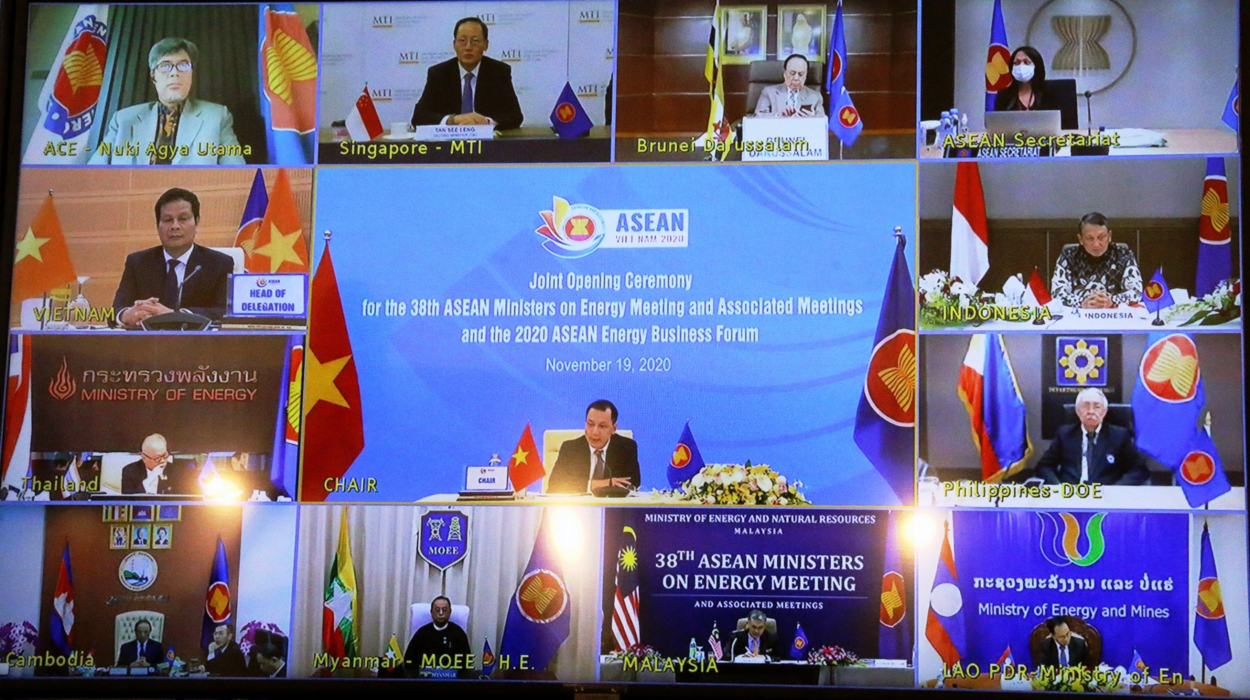 Tuyên bố chung Hội nghị Bộ trưởng Năng lượng ASEAN lần thứ 38