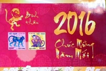Dấu ấn văn hóa Việt trên tem 'Tết Bính Thân'