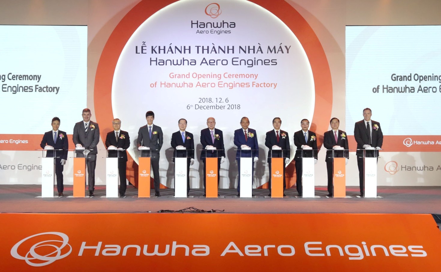 Khánh thành Nhà máy động cơ máy bay Hanwha Aero Engines tại Khu Công nghệ cao Hòa Lạc