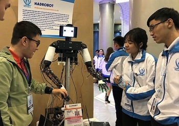 Trưng bày robot, máy in 3D… tại triển lãm “Khát vọng sinh viên Việt Nam”