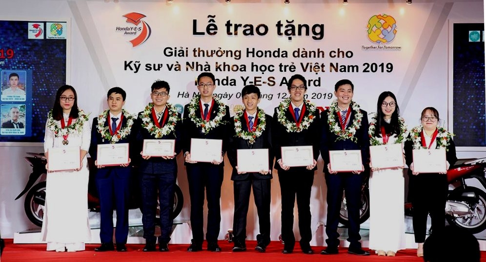 10 kỹ sư, nhà khoa học trẻ nhận giải thưởng Honda Y-E-S