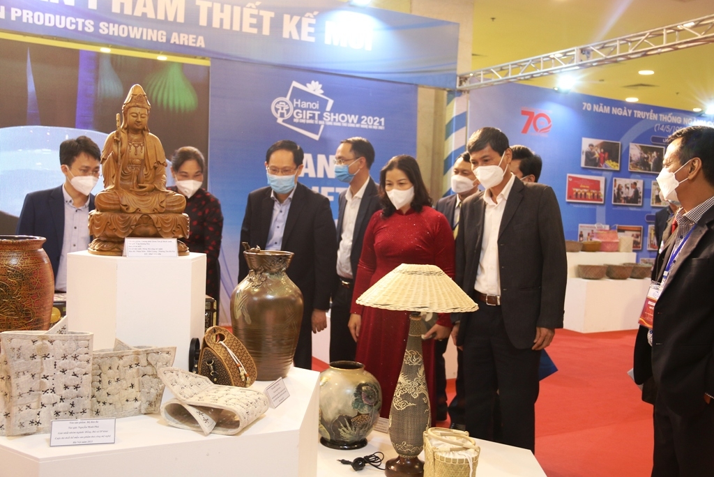 Hanoi Gift Show 2021 tạo cơ hội cho làng nghề quảng bá, mở rộng thị trường