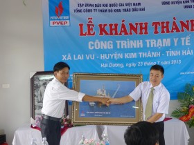 PVEP: Tài trợ xây dựng trạm y tế tại xã Lai Vu (Hải Dương)
