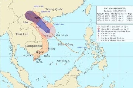 Đêm nay, bão số 6 đổ bộ miền Bắc