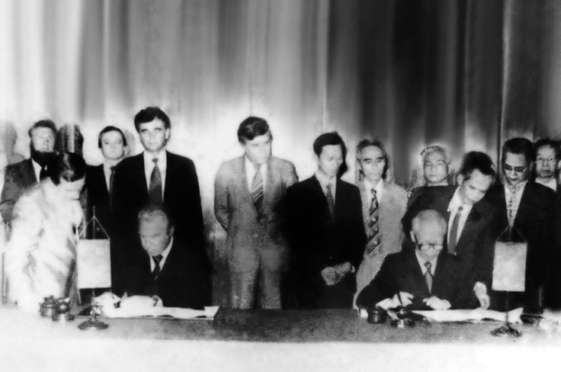 Lễ ký Hiệp định Liên Chính phủ giữa Việt Nam và Liên Xô về việc thành lập Liên doanh Dầu khí Việt – Xô vào ngày 19/6/1981