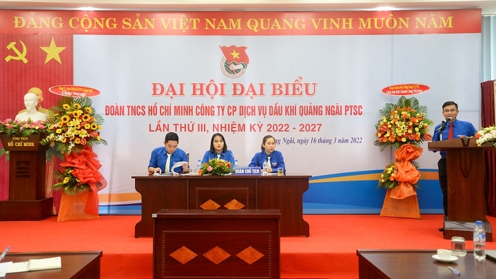 Đoàn PTSC Quảng Ngãi tổ chức thành công Đại hội Đại biểu lần thứ III, nhiệm kỳ 2022–2027