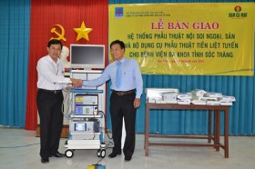 PVCFC tài trợ thiết bị y tế cho Bệnh viện Đa khoa tỉnh Sóc Trăng