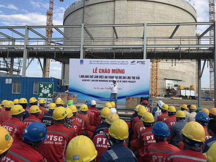 Dự án Kho chứa LNG Thị Vải đạt 1 triệu giờ làm việc an toàn