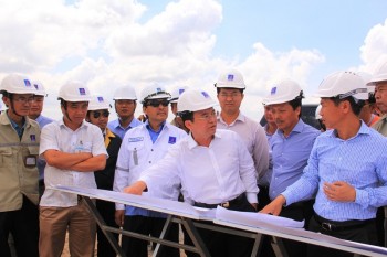[Chùm ảnh] Lãnh đạo PVN thăm công trường NMNĐ Sông Hậu 1 và NMNĐ Long Phú 1