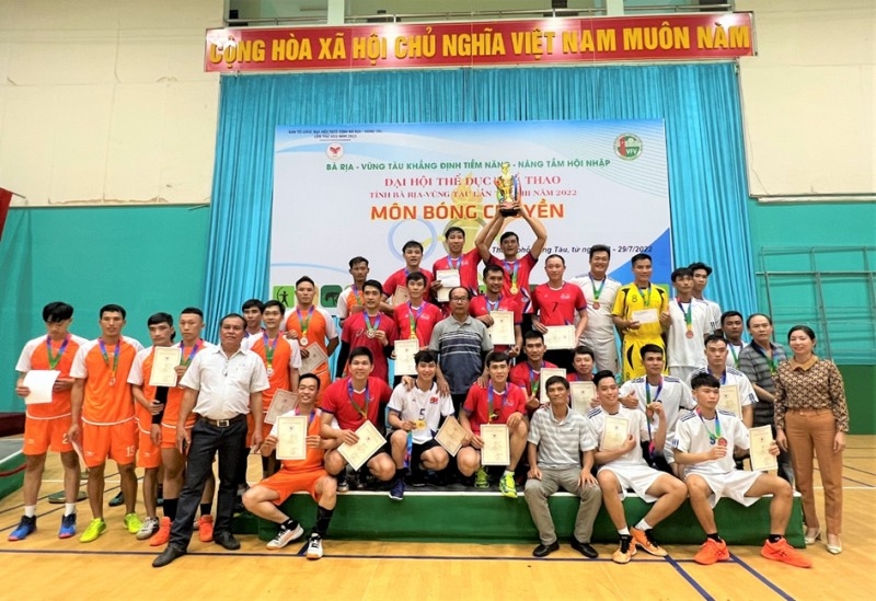 Đội tuyển Bóng chuyền Vietsovpetro bảo vệ thành công chức vô địch tại Đại hội TDTT tỉnh Bà Rịa – Vũng Tàu