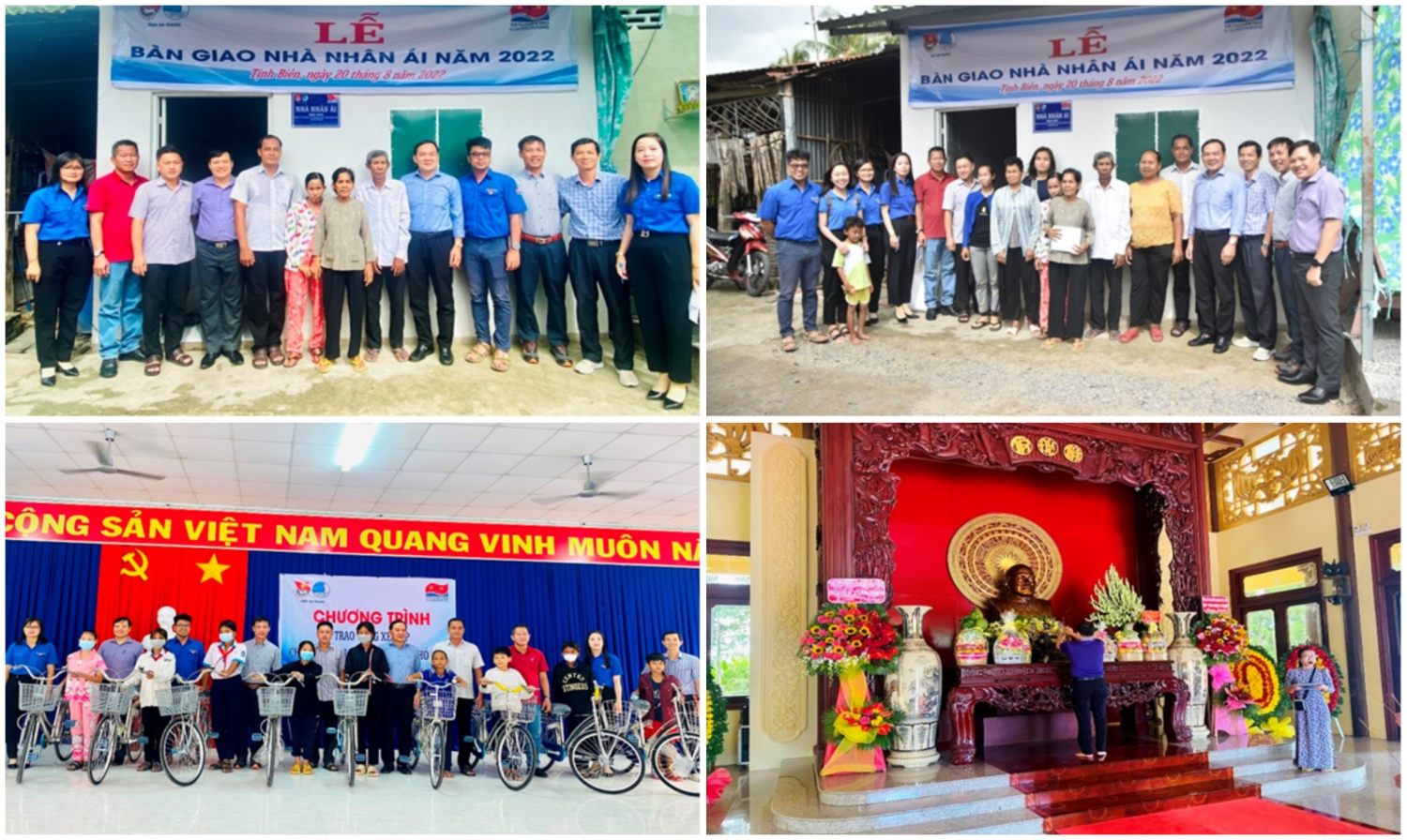 Xí nghiệp Khai thác Dầu khí trao nhà Nhân Ái và tặng xe đạp cho học sinh nghèo huyện Tịnh Biên