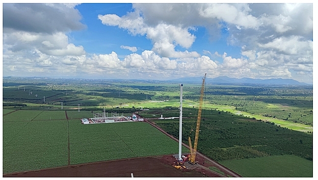Dự án Nhà máy điện gió Ia Pết - Đak Đoa 1&2 được đầu tư xây dựng tại huyện Đak Đoa, tỉnh Gia Lai
