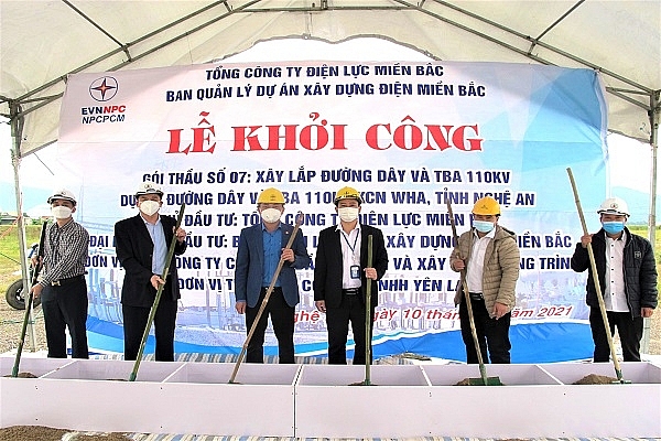 Lễ khởi công dự án đường dây và TBA 110kV khu công nghiệp WHA, tỉnh Nghệ An