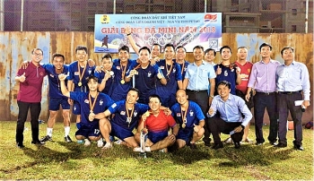 Xí nghiệp Khoan và Sửa giếng vô địch giải Bóng đá Vietsovpetro năm 2018