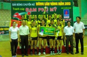 PVD Thái Bình vô địch cúp bóng chuyền “Bông lúa Vàng” năm 2013