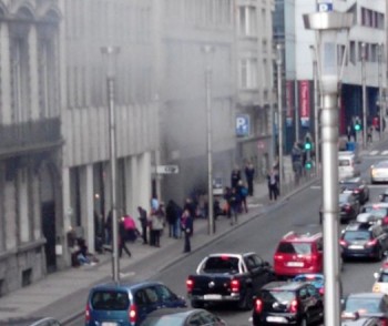 Ga tàu điện ngầm Brussels lại rung chuyển vì bom
