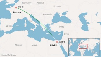 Máy bay Ai Cập đã rơi xuống biển?
