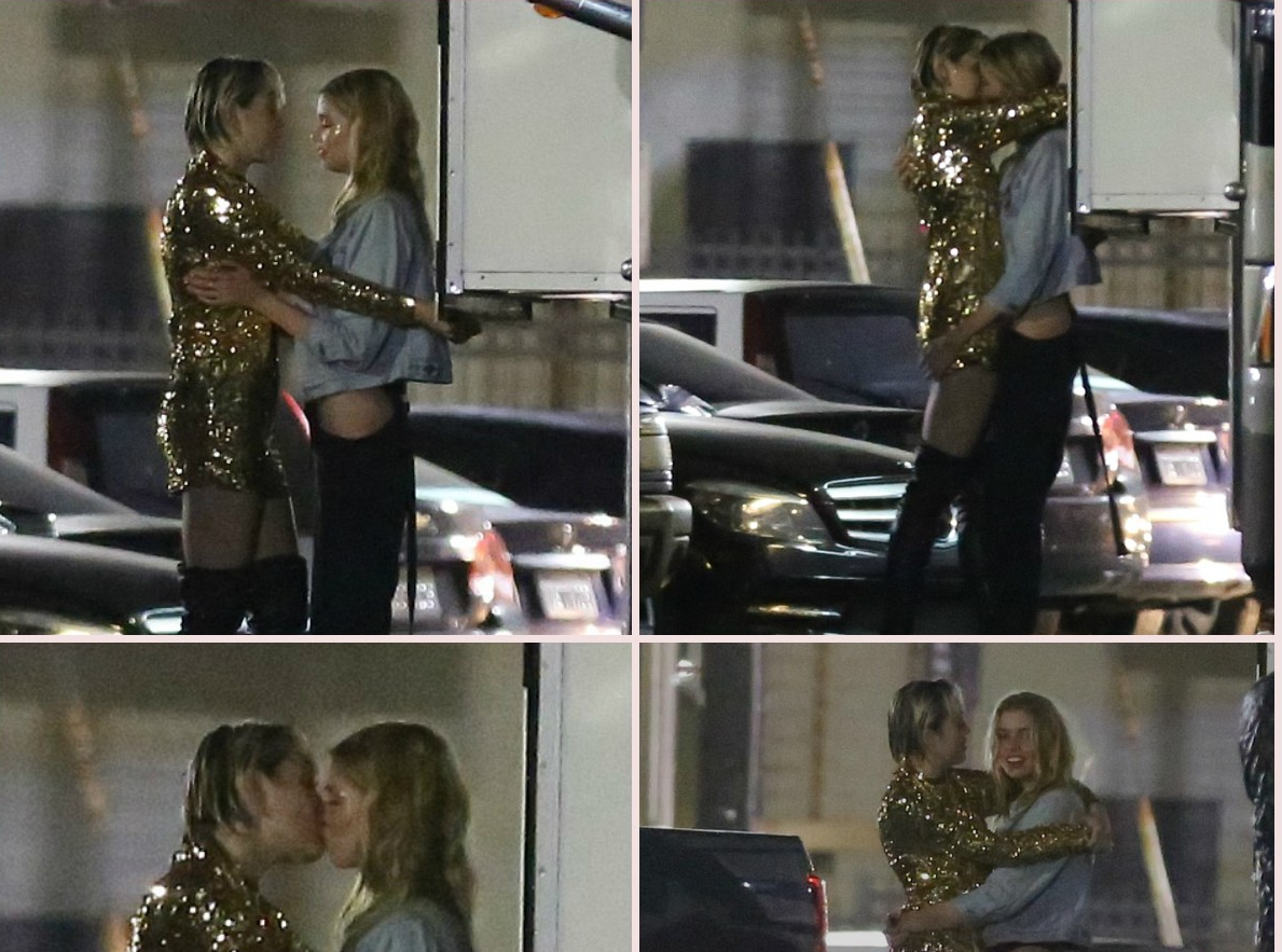 Miley Cyrus đắm đuối hôn môi người tình đồng giới