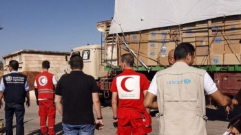 Đoàn xe cứu trợ Liên Hợp Quốc bị không kích ở Syria