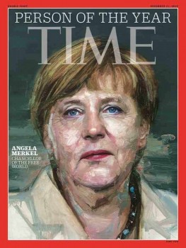Bà Angela Merkel là nhân vật tiêu biểu nhất năm 2015