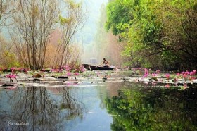 Suối Yến - Hương Sơn đẹp mơ màng trong sắc thu