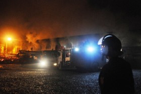 Hưng Yên: Cháy lớn tại chợ Phố Hiến