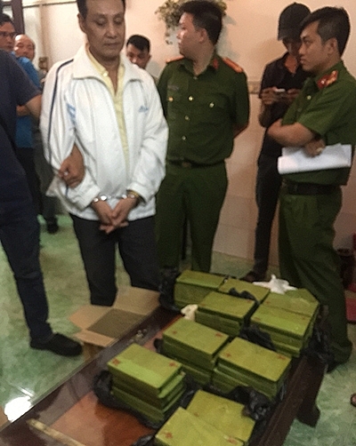 Trùm ma tuý ở Sài Gòn bị bắt cùng 179 bánh heroin