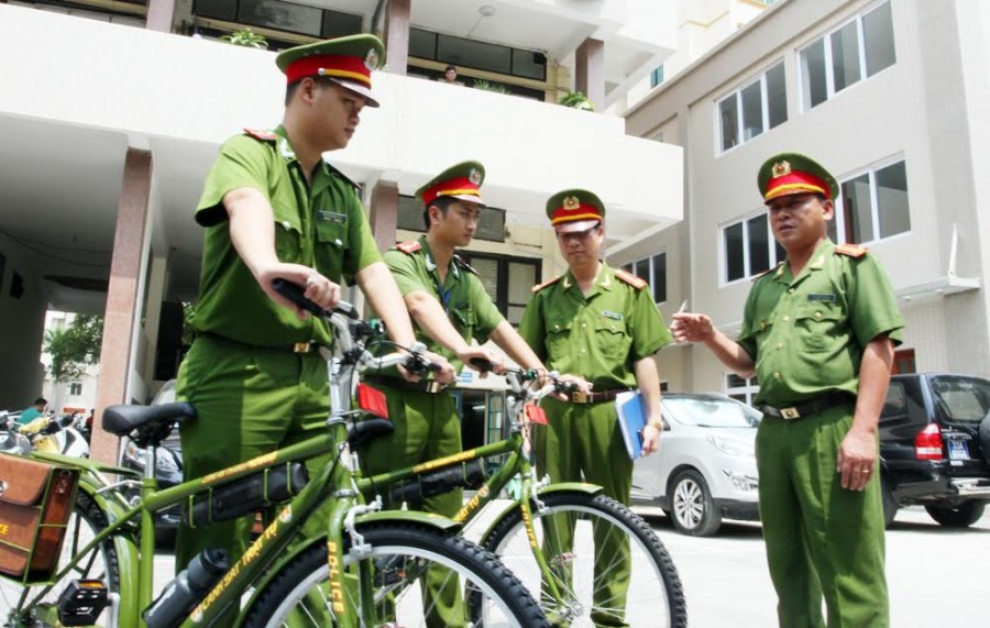 Hà Nội: Cảnh sát trật tự thí điểm đi tuần tra bằng xe đạp