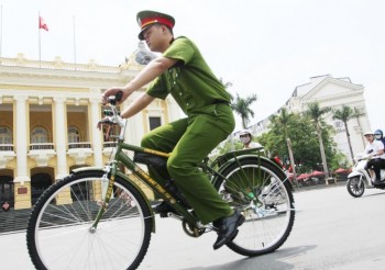 Hà Nội: Cảnh sát trật tự thí điểm đi tuần tra bằng xe đạp