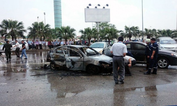 Cháy ôtô tại sân bay Nội Bài, lái xe thiệt mạng
