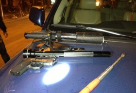 Hà Nội: Phát hiện vũ khí trên xe Lexus