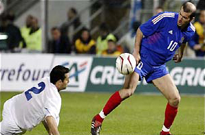Zidane thời đỉnh cao tại Euro 2000.