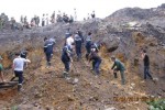 Sạt lở đất tại Mỏ than Phấn Mễ, 7 người bị chôn vùi dưới bùn đất