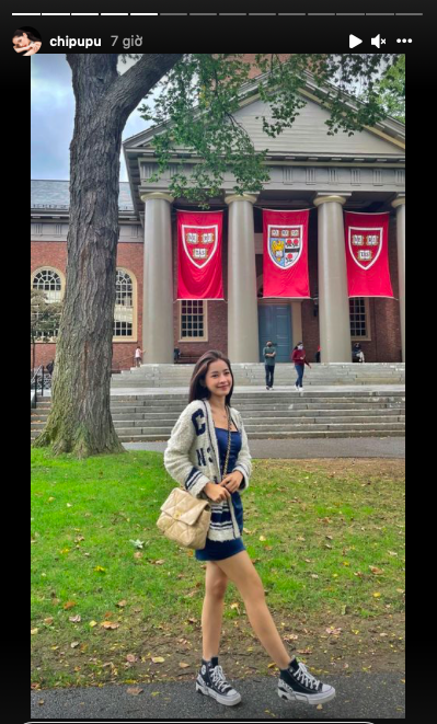 Chi Pu bất ngờ đăng story check-in tại Đại học Harvard