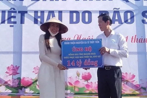 Ekip Thủy Tiên thông báo tỉnh Quảng Ngãi xác minh nhận 14 tỷ tiền từ thiện