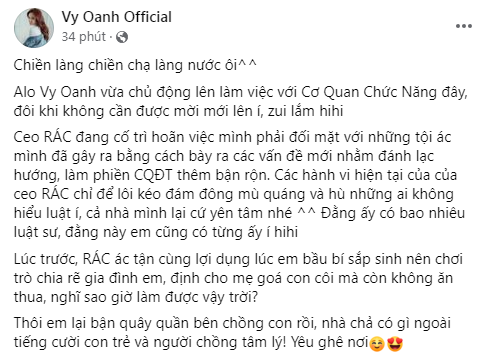 Vy Oanh tiết lộ đã làm việc với cơ quan chức năng, nữ CEO sắp 