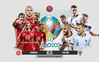 Link xem trực tiếp Đan Mạch vs Phần Lan (vòng 1 Euro 2021), 23h00 ngày 12/6