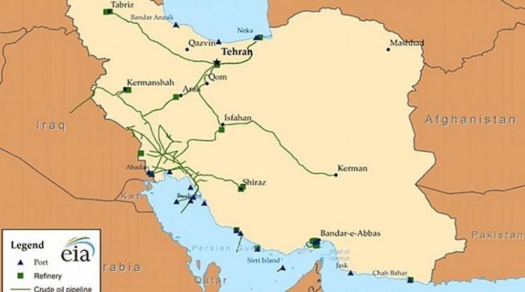 Iran sắp khánh thành đường ống dẫn dầu lớn qua biển Oman