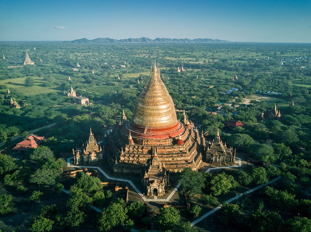 Chiêm ngưỡng loạt ảnh từ trên cao, Myanmar xứng danh “ đất nước của những ngôi chùa