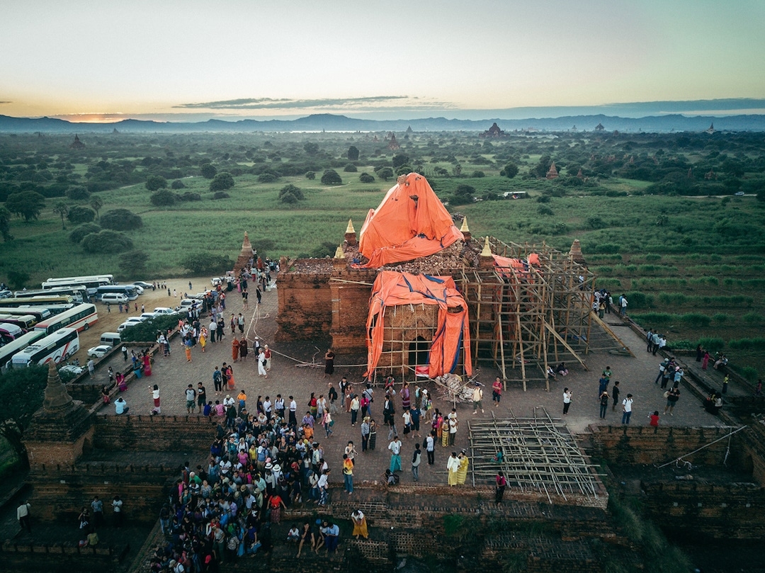 Chiêm ngưỡng loạt ảnh từ trên cao, Myanmar xứng danh “ đất nước của những ngôi chùa