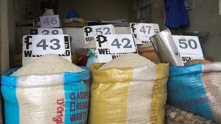 Philippines: Lạm phát tháng 10 tăng lên 2,5% do giá lương thực tăng