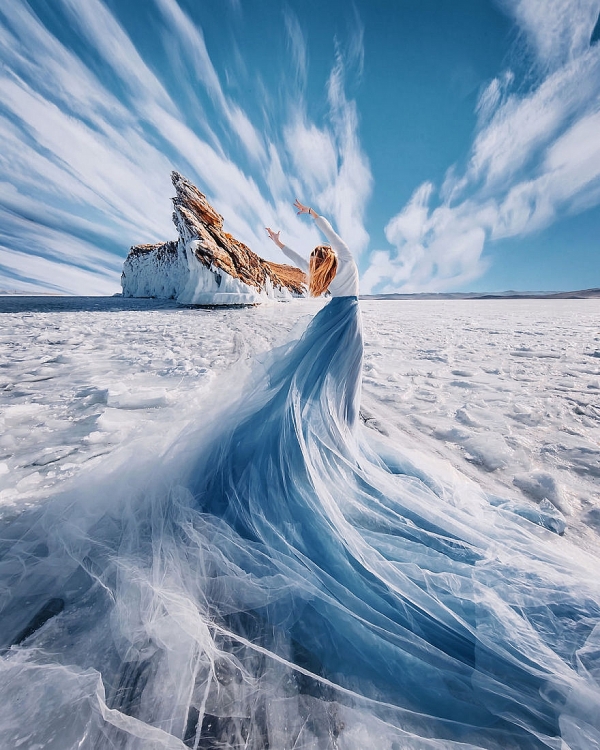 Khoảnh khắc đẹp như cõi thần tiên tại hồ băng lâu đời nhất hành tinh